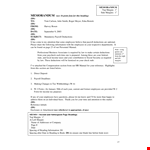 Professional Business Associates Memo Format example document template