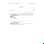 Table of Contents Template for Word - Easy Research Support within Limits example document template