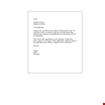 Thank you for your application – Rejection letter for applicant example document template
