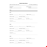 Sample Holiday Itinerary Template example document template 