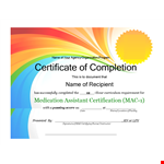 Customizable Certificate of Completion Template - Program/Agency/Organization Name | Signature example document template