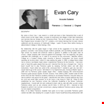 Short Autobiography Example example document template