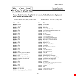 Medical Inventory example document template