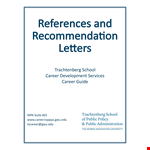 College Recommendation Letter From An Employer example document template