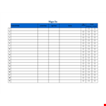 Patient Sign In Sheet Template - Free and Convenient example document template