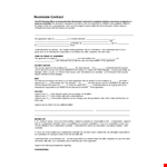 Roommate Agreement Template - Ensure You Understand and Agree with Your Roommate example document template