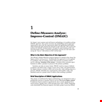 Dmaic Six Sigma Example example document template