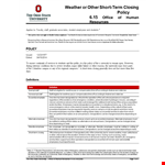  Workplace Policy Template example document template