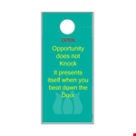 Custom Door Hanger Template | Design Your Own example document template