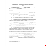 Marriage Contract Template - Create a Binding Agreement for Parties, Husband, and Wife example document template