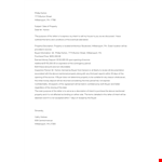 Sale Of Property Offer Letter Template example document template
