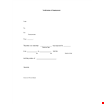 Request Former Employee Verification Letter for Employment | Fast & Reliable example document template