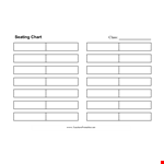 Class Seating Chart Template - Easy to Use example document template