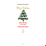 Christmas Party Invitation Template example document template