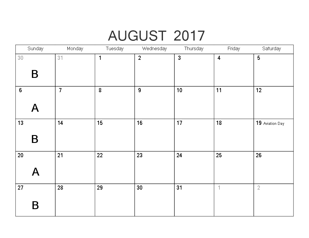 Free Printable Blank Calendar Template In Pdf