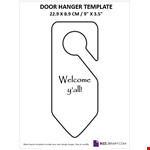 Door Hanger Template Powerpoint example document template 