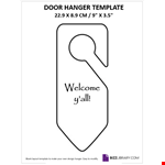 Door Hanger Template Powerpoint example document template