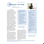 Informative Web - Speech, Resources, and More example document template