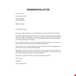 Sample layoff letter example document template
