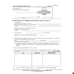 Guardianship Petition Form example document template
