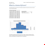 IQ Chart and Scores - Understand Your Mental Aptitude and Distribution example document template