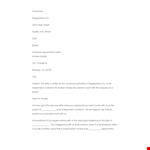 Contractor Appointment Letter Format example document template