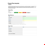 Project Plan Format Pdf Free Downlaod Kcfadzglvhu example document template