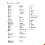 Get Organized with Our Grocery List Template example document template
