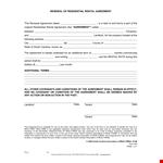 Lease Renewal Letter & Agreement for South Carolina Association example document template