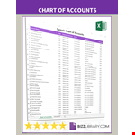 Charts of accounts template excel example document template 