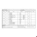 Training Schedule Template Excel example document template