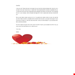 Create a Heartfelt Love Letter with Our Template - Easy to Use example document template