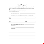 Successful Event Proposals | Customizable Template example document template