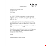 Sample Donation Request Letter For School example document template 