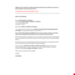 House Sample Appointment Request Letter example document template 