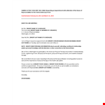 House Sample Appointment Request Letter example document template