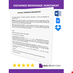Exchange Brokerage Agreement example document template