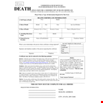 Fillable Death Certificate Template example document template