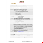 Create High-Quality Videos with Our Creative Brief Template example document template