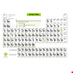 Free Printable Periodic Table of Elements for Atomic Structure example document template