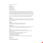 Sample Business Analyst Resume example document template