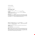 Warranty Deed Template - Create a Legal Transfer of Property with Grantor and Grantee example document template