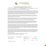 Hold Harmless Agreement Template for University Activity Participation | Concordia Irvine example document template