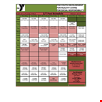 Printable Therapy Opening Schedule Template example document template