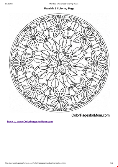 Get Creative with a Free Printable Mandala Coloring Page for Adults