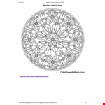 Get Creative with a Free Printable Mandala Coloring Page for Adults example document template