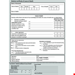 Create Professional Death Certificates | Easy-to-Use Template example document template