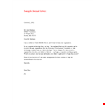 Formal professional Letter Template example document template