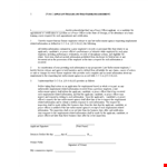Protect Yourself with Our Hold Harmless Agreement Template - Peace of Mind Guaranteed example document template