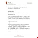Student Internship Offer Letter Template example document template